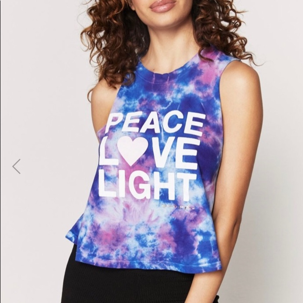 Spiritual Gangster nebulus tie dyed top